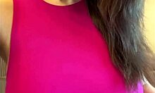 stepmom savors her own milky tits sucking