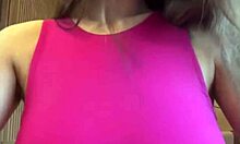stepmom savors her own milky tits sucking