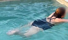 Pulling Out My Huge Tits on Beach Vacation! Husband Can't Get Enough