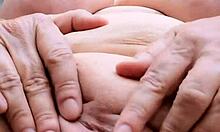 i cant resist this busty granny's hungry shaved pussy begging for my cock right now