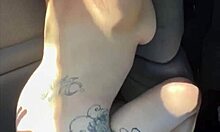 BUSTY PETITE HOOKER BEGS FOR PUBLIC DOGGY FUCK AND MESSY FACIAL CUMSHOT!