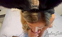 Sneaky Easter Bunny Sucks Owner's Cock Swallowing Every Drop Hungrily