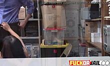 Aryana seduced and fucked roughly by shopping center guard in foreplay roleplay