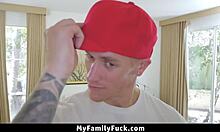 i couldn't stop as stepbro hammered my tight redhead pussy cowgirl till we both climaxed hard