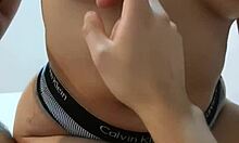 i love groping her sexy navel while she strokes my cock to orgasm