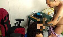 big ass curly brunette gets fucked in her office 🍑😈