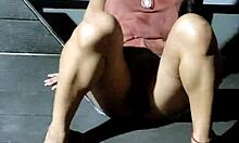 Leyne Rodriguez Dances in Rain with Friend