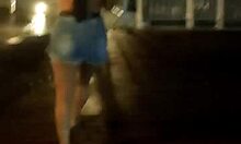 Leyne Rodriguez Dances in Rain with Friend