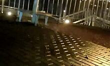 Leyne Rodriguez Dances in Rain with Friend