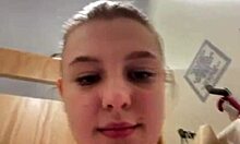 bbw horny babe fingers shaved pussy to orgasm in public mall close-up