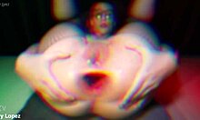 Peek At Teen's Gaping Asshole Stretched By Huge Toy Doggystyle