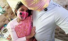 Saree Clad Indian Housewife Sucks Fucks Big Desi Cock in Kitchen Bedroom Roleplay