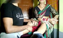 Indian Bangladeshi landlady seduced and fucked doggystyle with big nipples exposed