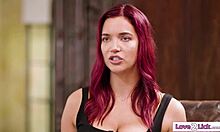 I kiss your ebony gf deep while licking her wet shaved pussy for you