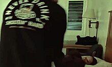 Couple fucks wildly in hotel with windows wide open!