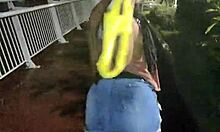 Leyne Rodriguez Dances in Rain with Friend