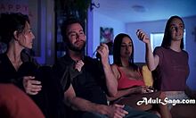 your stepdad's wild party: fucking all his hot female friends nonstop!