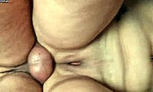 See pain in her eyes from rough anal pounding for creampie?