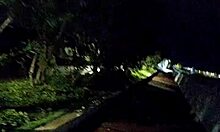 Leyne Rodriguez Dances in Rain with Friend