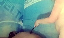 Maitresse kantalis dominates in delta toilet bdsm humiliation handcuffs slap