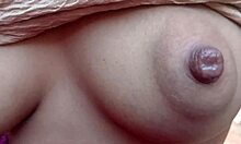 hot bhabhi's massive tits get pressed and milked while cream explodes in her eager mouth