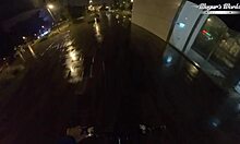 curious redhead bbw masseuse spreads legs wide for customer's thick cock deep inside