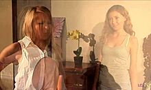 she caught her fucking my boyfriend now she's dragging that brunette to bed for wild scissoring payback