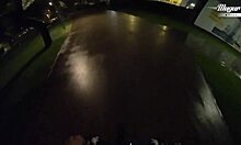 curious redhead bbw masseuse spreads legs wide for customer's thick cock deep inside