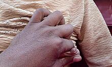 hot bhabhi's massive tits get pressed and milked while cream explodes in her eager mouth