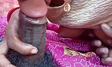 hot bhabhi's massive tits get pressed and milked while cream explodes in her eager mouth