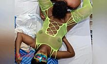 Huge Ass Ebony Latina Cums Hard On Tongue During Carnival Muff Dive Lickfest