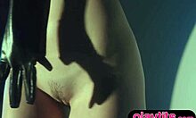 petite brunette teen beauty poses nude showing small perky tits