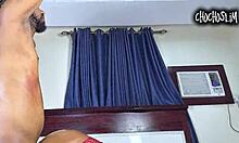 Slutty housemaid begs for rough anal creampie and monster cock pounding