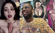 big breast japanese slut's tight ass pussy face drenched cum christmas paizuri