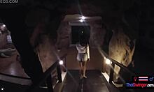 thai teen girlfriend strokes boyfriend's monster cock with amazing handjob