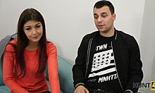 sweet ginger cutie hunts new ride but spreads legs for cash pounding session