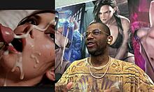 big breast japanese slut's tight ass pussy face drenched cum christmas paizuri