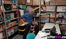 Officer claims her tight pussy fuck toy