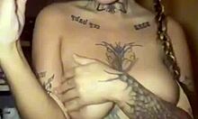 tattooed scottish goth teen's after-school big ass tease routine