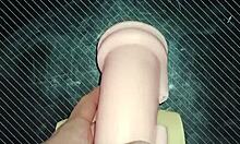 kissy and dolly suck toy cock then tits fuck cumshot!