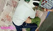 sasur sneaks bahu's wet pussy creampie while roommate sleeps nearby