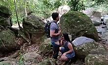 Primera Parte: Compañero Me Folla Doggystyle Deepthroat Blowjob en Bosque Público Latina Pareja Alexachris20 Big Ass Cumshot