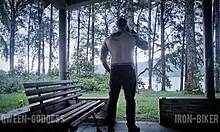 yo i pounded this pregnant goth vampire chick missionary outdoors in the forest she wanted my cum to get knocked up boots fetish