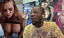 big breast japanese slut's tight ass pussy face drenched cum christmas paizuri