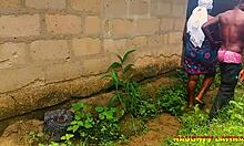 quick backyard fuck with bbw latiff stepmom bent over wet pussy