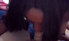 Why does hot black girl crave sucking this skinny white guy's small cock?