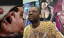 big breast japanese slut's tight ass pussy face drenched cum christmas paizuri