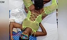 Huge Ass Ebony Latina Cums Hard On Tongue During Carnival Muff Dive Lickfest