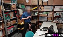 Officer claims her tight pussy fuck toy