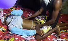 Skinny Ebony Teen Creampied Hard On Christmas Eve By Horny Man In Homemade Fuck
